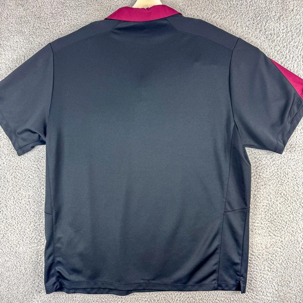 Arizona State Sun Devils Shirt Polo Mens 2XL NCAA Football Nike‎ Dri Fit